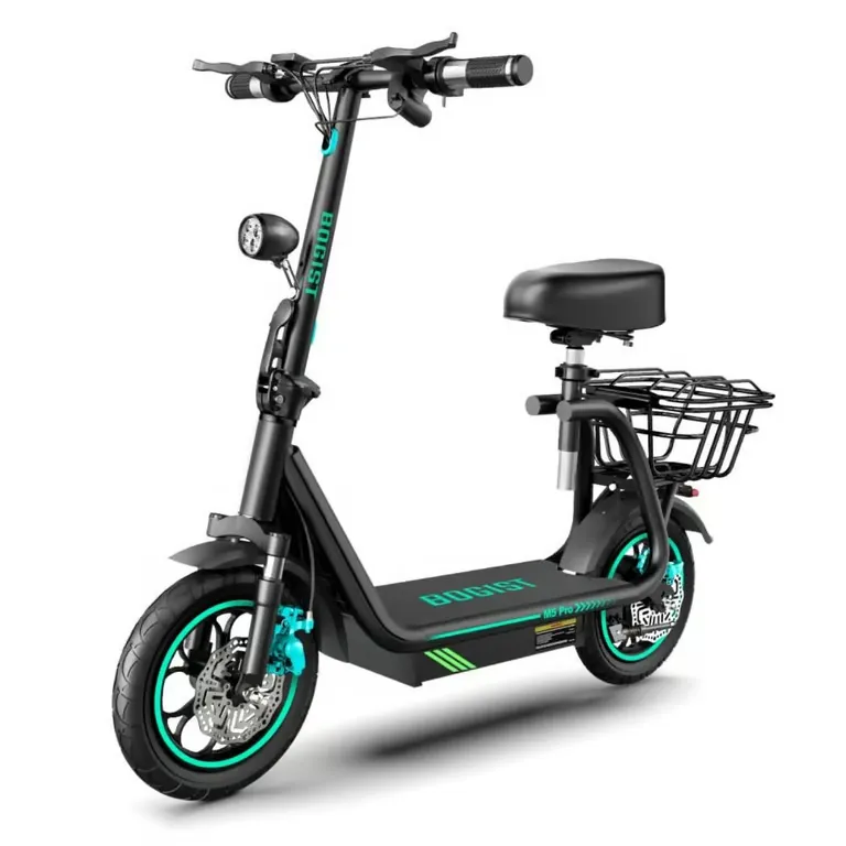 Trottinette Électrique BOGIST M5Pro+ - Moteur 500W Batterie 48V13AH Autonomie 35KM Freins à Disque Design Pliable - Noir Bleu – Image 2