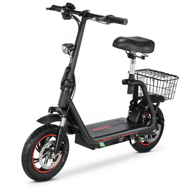 Trottinette Électrique BOGIST M5Pro-S - Moteur 500W Batterie 48V 13AH Autonomie 35KM Freins à Disque - Noir Rouge – Image 2