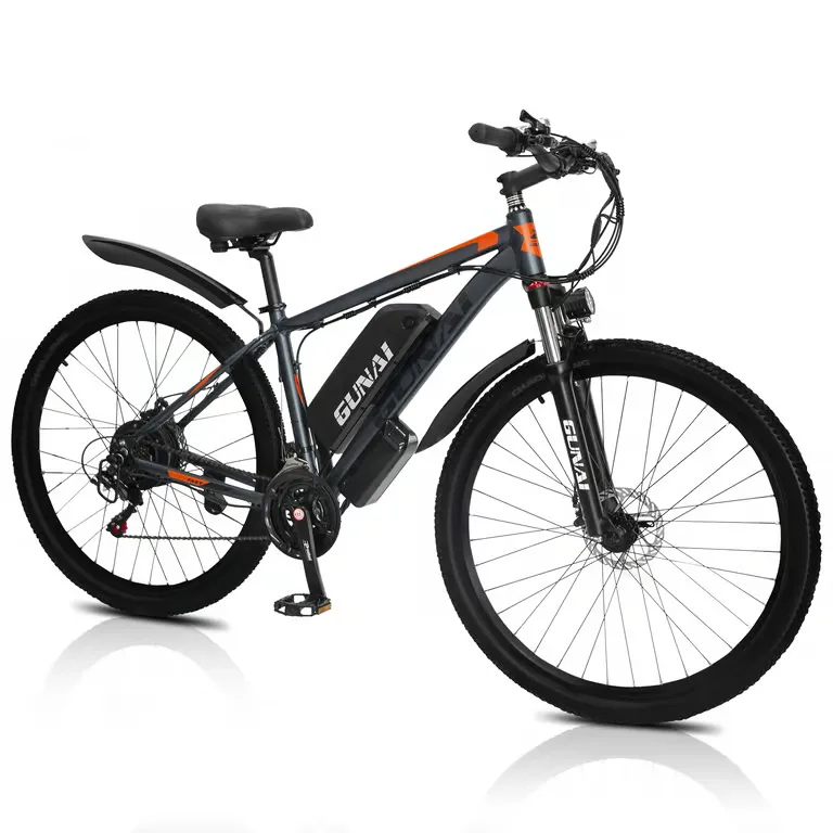 Gunai - GUNAI GN29 29" Vélo VTT Electrique 750W 48V 15Ah Autonomie 45Km+ Shimano 21 Vitesses - Gris – Image 2