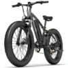 GOGOBEST GF600 Vélo électrique 26" Fat Tire Mountain Bike 1000W 48V 13AH Dirt Ebike pour adultes Shimano 7 vitesses-Gris