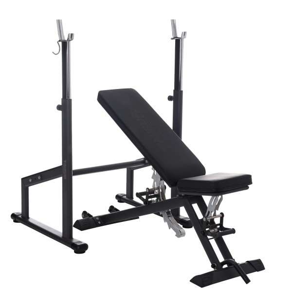 Banc de musculation Taurus B900 + rack à squat Taurus Deluxe